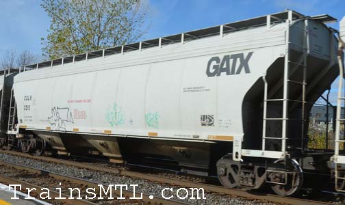 Car/wagon CGLX2315 right side / coté droit